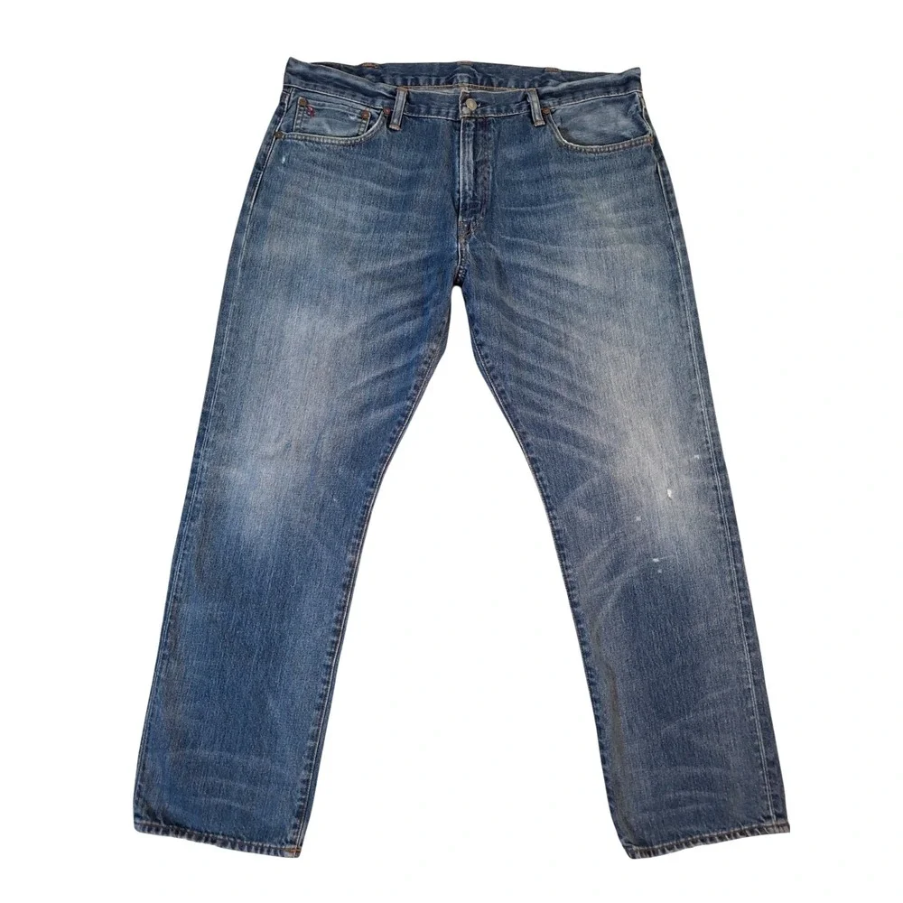 Polo Ralph Lauren Classic 867 Jeans Mens 38x32* (Fits 38x30) Blue Denim Straight